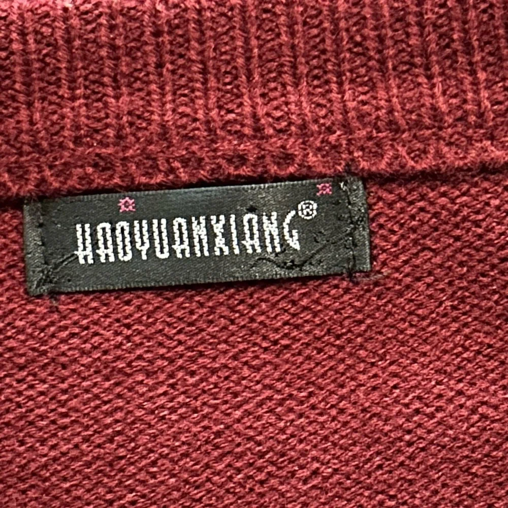 Haoyuanxiang Knit Crew Neck Santa Christmas Sweater